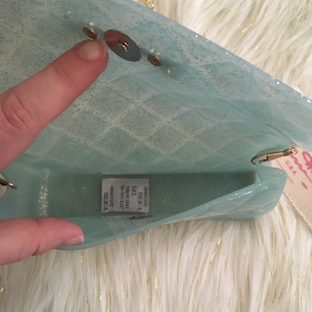 Blue sparkle jelly crossbody - Picture 4 of 4